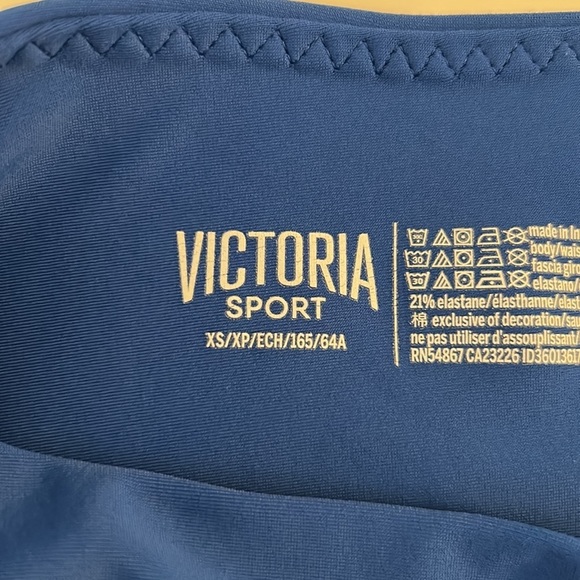 Victoria's Secret Victoria Sport Blue Yoga Athletic Cropped Leggings Size XS - Picture 7 of 8